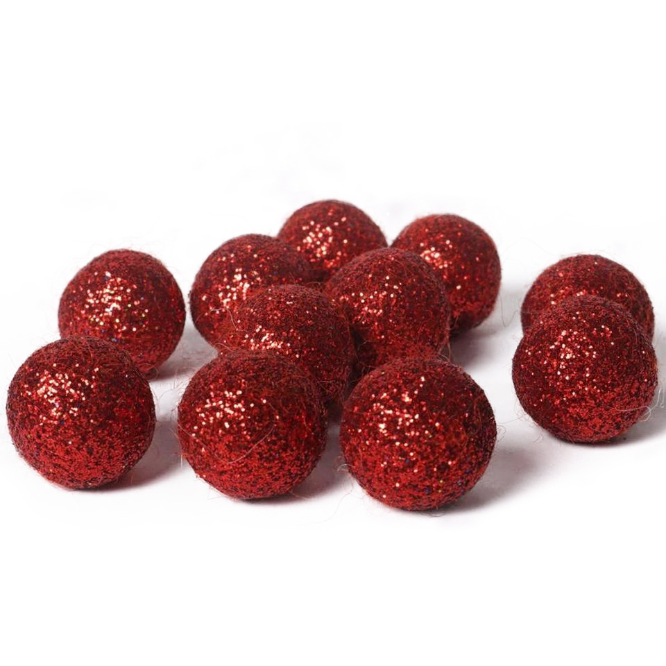 Glitter felt balls