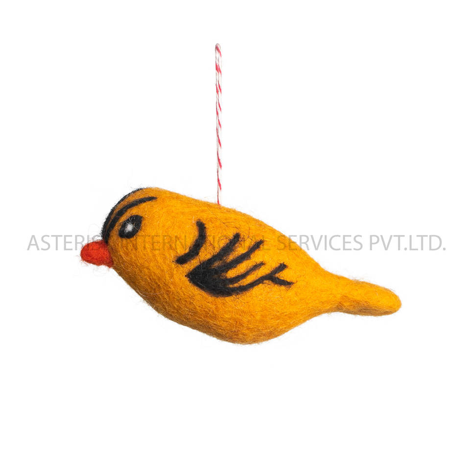 yellow-natural-color-felt-bird
